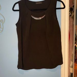 Woman’s black tank top
